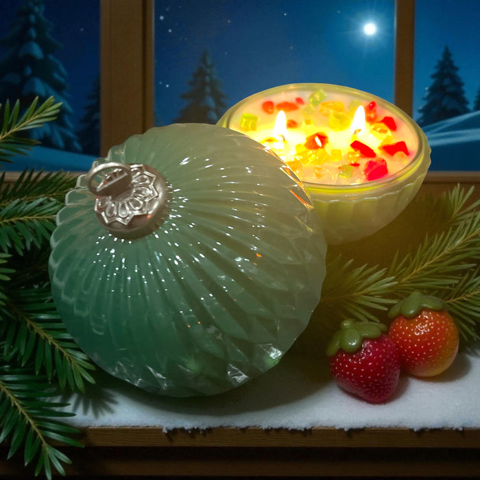 Glass Ornament Candle